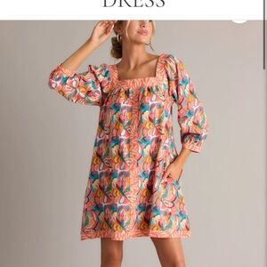 Red Dress Boutique Floral Print Dress NWT